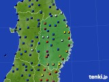 2017年10月30日の岩手県のアメダス(日照時間)