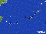 沖縄地方のアメダス実況(風向・風速)(2017年10月30日)