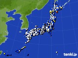 アメダス実況(風向・風速)(2017年10月30日)