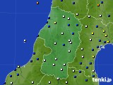 山形県のアメダス実況(風向・風速)(2017年10月30日)