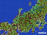 北陸地方のアメダス実況(日照時間)(2017年10月31日)