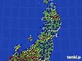 2017年11月01日の東北地方のアメダス(日照時間)