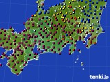 2017年11月01日の東海地方のアメダス(日照時間)