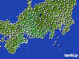 東海地方のアメダス実況(風向・風速)(2017年11月01日)