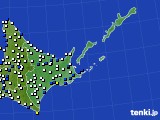 道東のアメダス実況(風向・風速)(2017年11月01日)