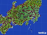 関東・甲信地方のアメダス実況(日照時間)(2017年11月02日)