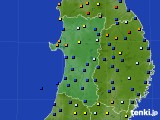 2017年11月02日の秋田県のアメダス(日照時間)
