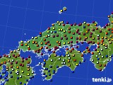 中国地方のアメダス実況(日照時間)(2017年11月03日)