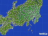関東・甲信地方のアメダス実況(風向・風速)(2017年11月03日)