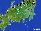 関東・甲信地方のアメダス実況(降水量)(2017年11月04日)