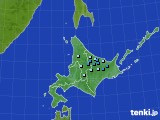 北海道地方のアメダス実況(積雪深)(2017年11月04日)