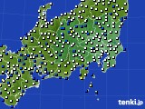 関東・甲信地方のアメダス実況(風向・風速)(2017年11月04日)