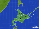 北海道地方のアメダス実況(積雪深)(2017年11月05日)