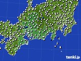 東海地方のアメダス実況(風向・風速)(2017年11月05日)