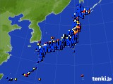 2017年11月08日のアメダス(日照時間)