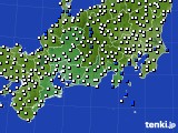 東海地方のアメダス実況(風向・風速)(2017年11月08日)