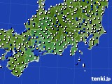 東海地方のアメダス実況(風向・風速)(2017年11月09日)