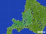 道央のアメダス実況(風向・風速)(2017年11月09日)