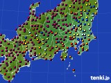 関東・甲信地方のアメダス実況(日照時間)(2017年11月10日)