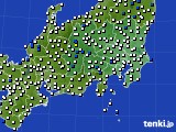 関東・甲信地方のアメダス実況(風向・風速)(2017年11月10日)