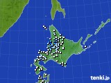 北海道地方のアメダス実況(降水量)(2017年11月11日)