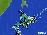 北海道地方のアメダス実況(気温)(2017年11月11日)