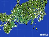 東海地方のアメダス実況(風向・風速)(2017年11月11日)