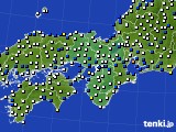 近畿地方のアメダス実況(風向・風速)(2017年11月11日)
