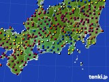 2017年11月12日の東海地方のアメダス(日照時間)