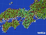 近畿地方のアメダス実況(日照時間)(2017年11月12日)