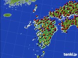 九州地方のアメダス実況(日照時間)(2017年11月12日)