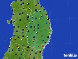 岩手県のアメダス実況(日照時間)(2017年11月12日)