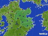 2017年11月13日の大分県のアメダス(日照時間)