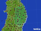 岩手県のアメダス実況(日照時間)(2017年11月13日)