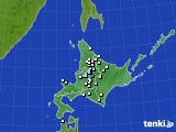 北海道地方のアメダス実況(降水量)(2017年11月14日)