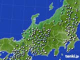 北陸地方のアメダス実況(降水量)(2017年11月14日)