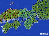 近畿地方のアメダス実況(日照時間)(2017年11月14日)