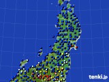 東北地方のアメダス実況(日照時間)(2017年11月15日)
