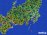 関東・甲信地方のアメダス実況(日照時間)(2017年11月15日)