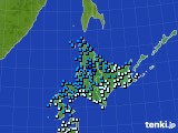 北海道地方のアメダス実況(気温)(2017年11月15日)