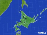 北海道地方のアメダス実況(積雪深)(2017年11月16日)