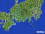 東海地方のアメダス実況(風向・風速)(2017年11月16日)