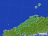 2017年11月16日の島根県のアメダス(風向・風速)