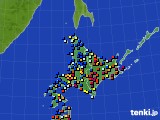 北海道地方のアメダス実況(日照時間)(2017年11月17日)