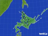 北海道地方のアメダス実況(積雪深)(2017年11月18日)