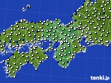 近畿地方のアメダス実況(風向・風速)(2017年11月18日)