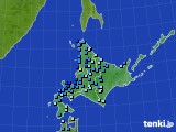 北海道地方のアメダス実況(積雪深)(2017年11月19日)