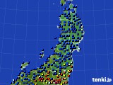 東北地方のアメダス実況(日照時間)(2017年11月19日)