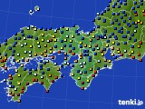 近畿地方のアメダス実況(日照時間)(2017年11月19日)