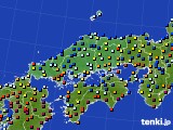 2017年11月19日の中国地方のアメダス(日照時間)